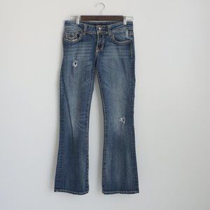 Vigoss Medium Wash Faded Boot Cut Jeans 28